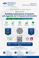 5-Day Online Short-Term Training Programme (STTP) on Building Autonomous AI systems with Agentic AI for research and Innovation Training Program Poster